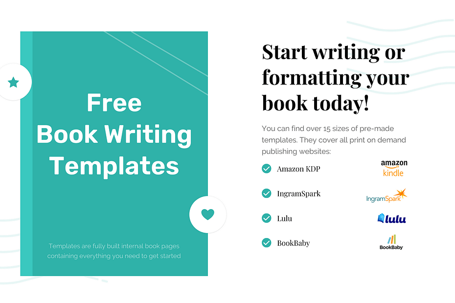 Free book writing templates